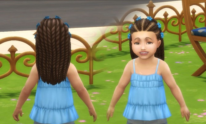 Sims 4 Braids Clips Conversion at My Stuff