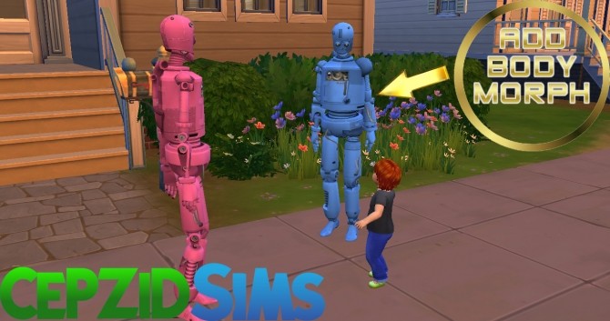 Sims 4 Simbot Costume Conversion by cepzid at SimsWorkshop