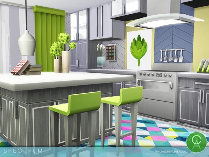 Sims 4 Spectrum house by Pralinesims at TSR