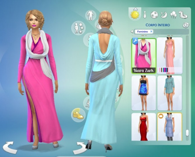 Sims 4 Vampire Wrap Dress at My Stuff