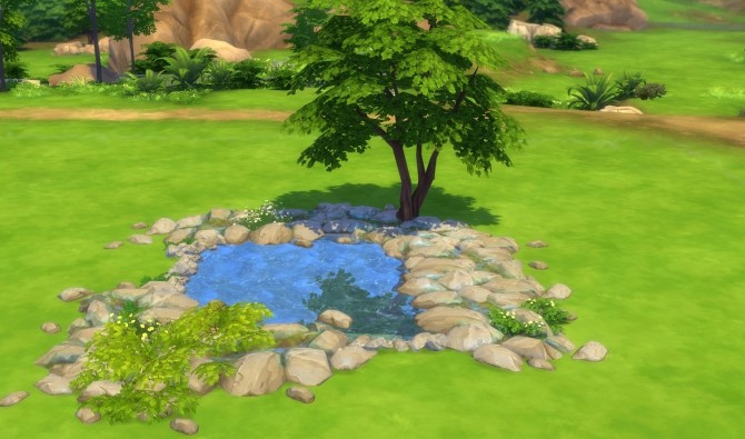 Sims 4 Natural Edging Rock Crack River by Snowhaze at Mod The Sims
