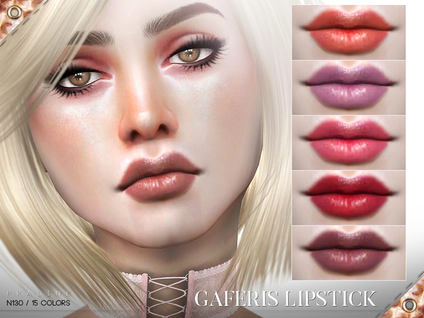 Sims 4 Gaferis Lipstick N130 by Pralinesims at TSR
