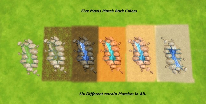 Sims 4 Natural Edging Rock Crack River by Snowhaze at Mod The Sims