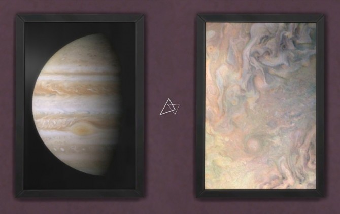 Sims 4 Celestial Collection Jupiter Wall Art + Focused Aura by lunaalexandra24 at Mod The Sims