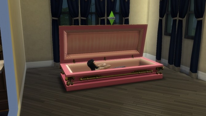 Sims 4 Teen Vampire Coffin by VictorialaRidge at Mod The Sims