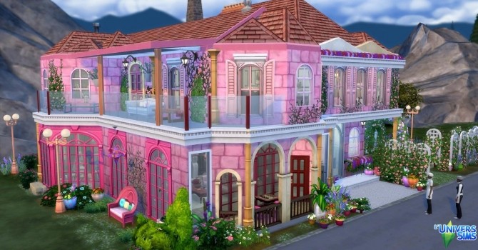 Sims 4 Rose House by Coco Simy at L’UniverSims