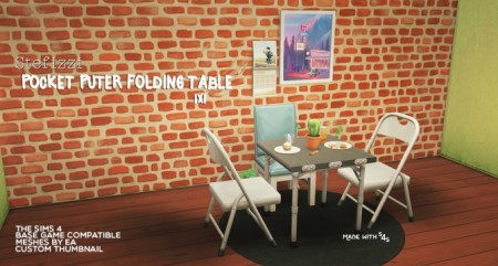 POCKET PUTER FOLDING TABLE 1×1 at Stefizzi