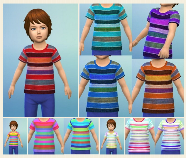 Sims 4 Stripes Shirt Toddler at Birksches Sims Blog