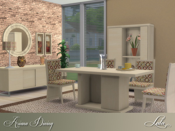 Sims 4 Ariana Dining by Lulu265 at TSR