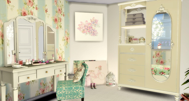 Romantic Girl´s Bedroom at Lily Sims » Sims 4 Updates