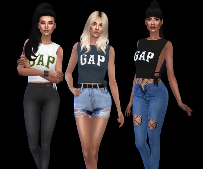 Sims 4 Gap Shirts at Leo Sims