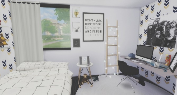 Sims 4 Tumblr Boy´s Bedroom at Lily Sims