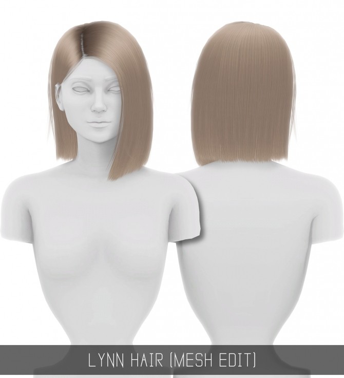 Sims 4 LYNN HAIR (MESH EDIT) at Simpliciaty