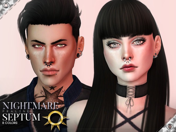 Sims 4 Nightmare Septum by Pralinesims at TSR