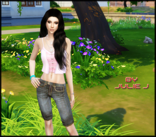 Sims 4 Denim Female Shorts at Julietoon – Julie J