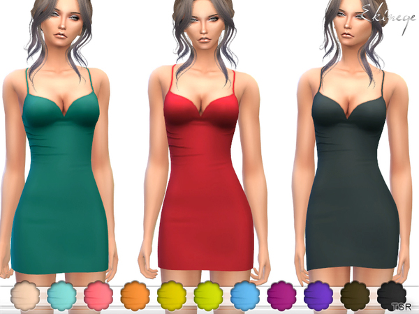 Sims 4 Mini Cami Dress by ekinege at TSR