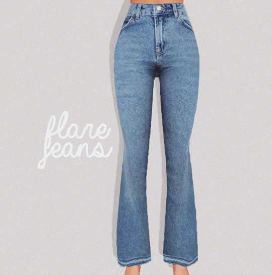 Sims 4 Flare jeans at Puresims