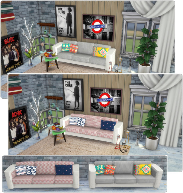 Sims 4 Parenthood Sofa Recolors at Annett’s Sims 4 Welt