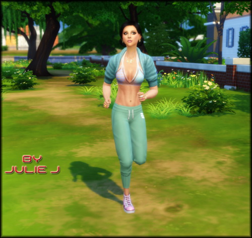Sims 4 Fitness Stuff Female Top Edited at Julietoon – Julie J