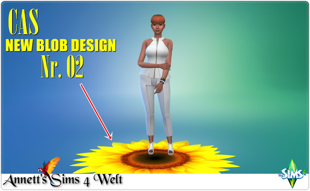 Sims 4 CAS New Blob Design Nr. 02 Sunflower at Annett’s Sims 4 Welt