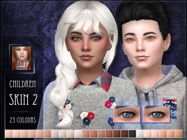 Sims 4 Children skin 2 SET by RemusSirion at TSR