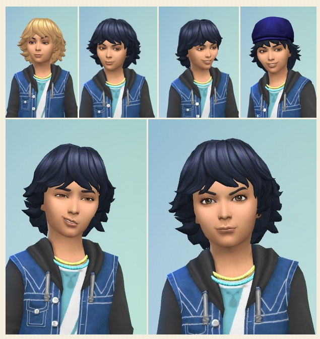 Sims 4 Kid’s Fuzzy Hair at Birksches Sims Blog