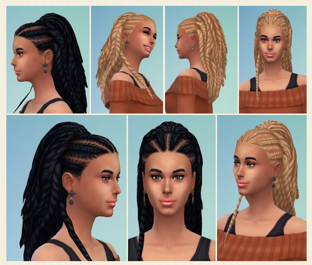 Sims 4 Herta Twist Hair at Birksches Sims Blog
