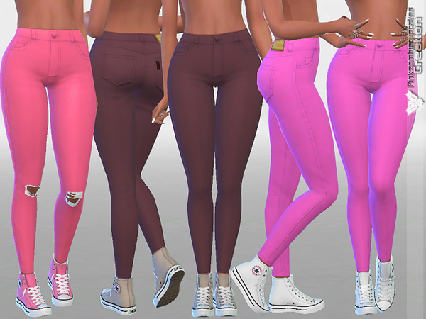 Sims 4 Living in the City Jeans by Pinkzombiecupcakes at TSR