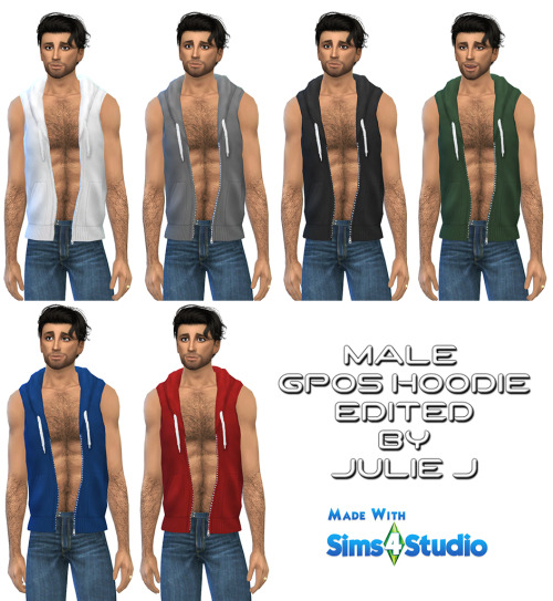 Sims 4 Male GP05 Hoodie Edited at Julietoon – Julie J