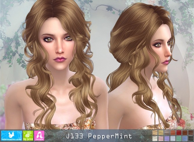 Sims 4 J133 PepperMint hair (pay) at Newsea Sims 4