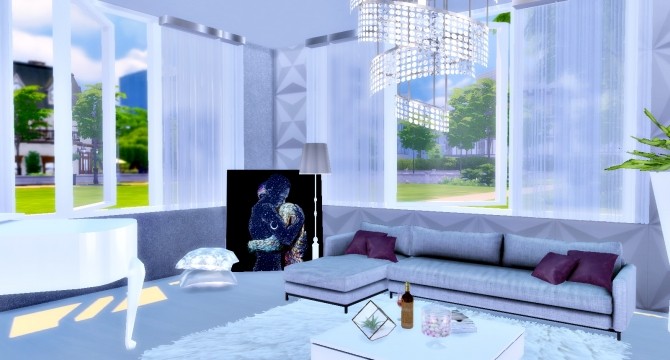 Sims 4 Modern Living Room at Lily Sims