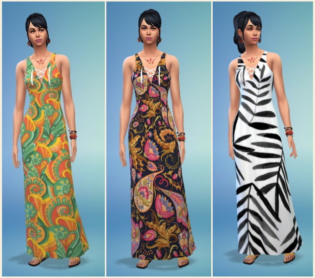 Sims 4 Indian Summer Dress at Birksches Sims Blog