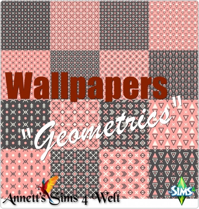 Sims 4 Geometrics Carpet & Wallpaper at Annett’s Sims 4 Welt