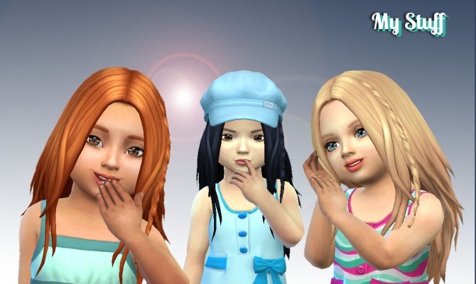 Sims 4 Germania Hairstyle for Toddlers at My Stuff