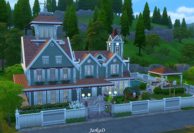 Sims 4 Victorian House No.2 at JarkaD Sims 4 Blog
