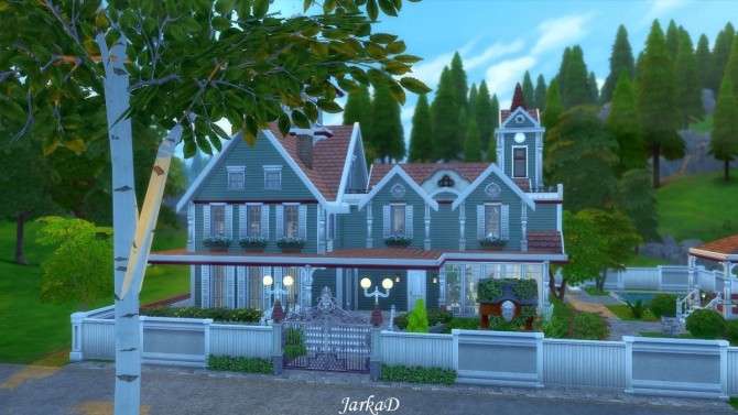 Sims 4 Victorian House No.2 at JarkaD Sims 4 Blog