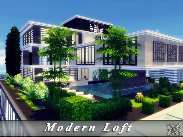 Sims 4 Modern Loft by Danuta720 at TSR