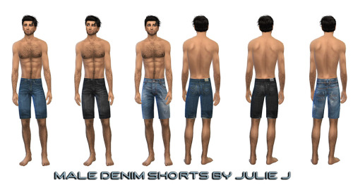 Sims 4 Male Denim Shorts at Julietoon – Julie J