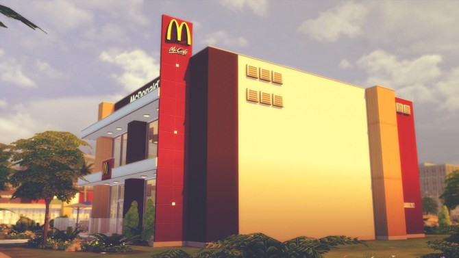 Sims 4 McDonald’s Restaurant #3 at RomerJon17 Productions