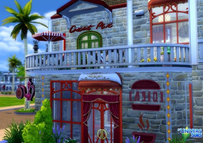 Sims 4 Le Bishap bar by Coco Simy at L’UniverSims