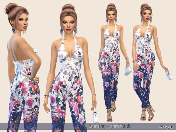 Sims 4 Summer Jumpsuit by Paogae at TSR