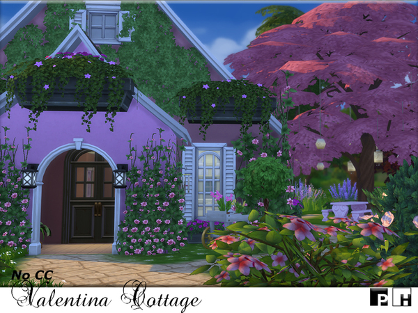 Sims 4 Valentina Cottage by Pinkfizzzzz at TSR