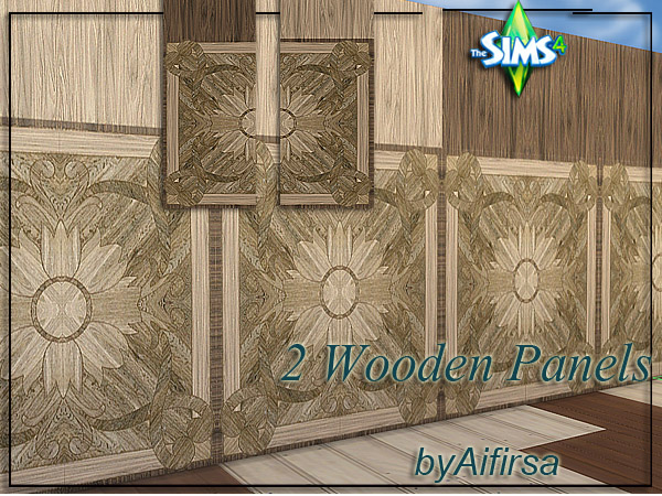 Sims 4 2 Wooden Panels by Aifirsa at Lady Venera