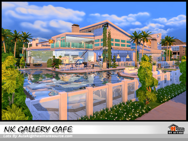 Sims 4 NK GALLERY CAFE by autaki at TSR