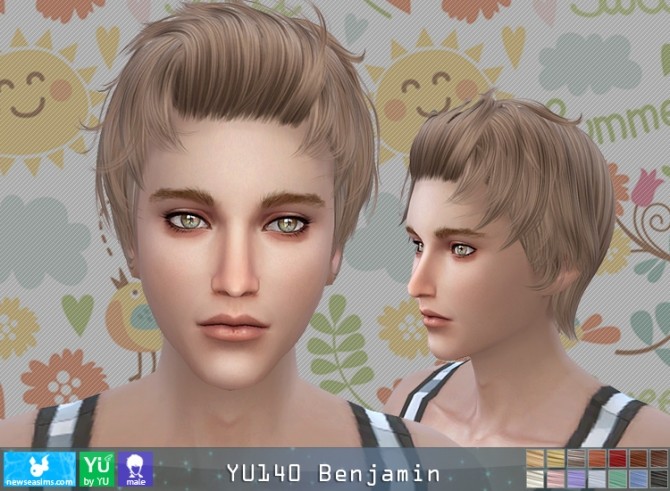 Sims 4 YU140 Benjamin hair (Pay) at Newsea Sims 4