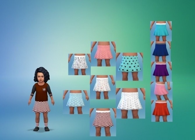 Sims 4 Toddler’s Moment Skirt at Birksches Sims Blog