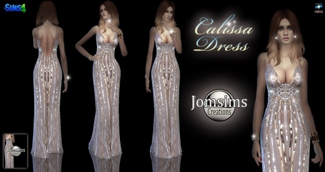 Sims 4 Calissa dress at Jomsims Creations