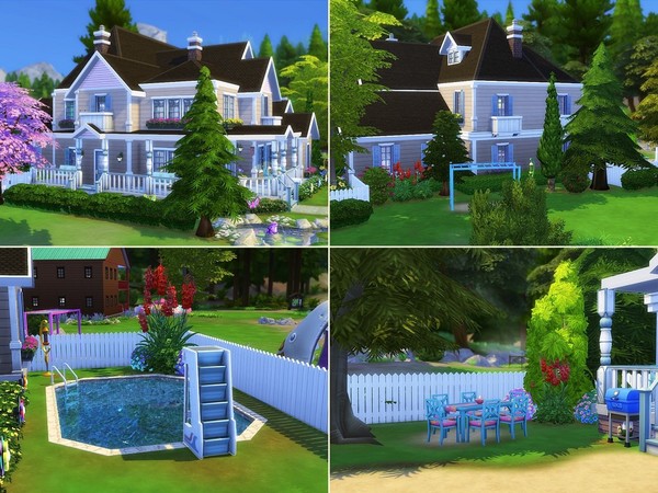Sims 4 Strawberry Hill home by MychQQQ at TSR