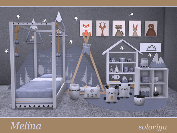 Sims 4 Melina toddler bedrooms by soloriya at TSR