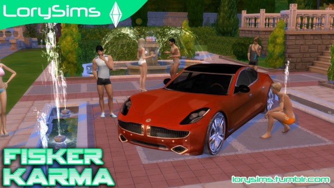 Sims 4 Fisker Karma Revero at LorySims